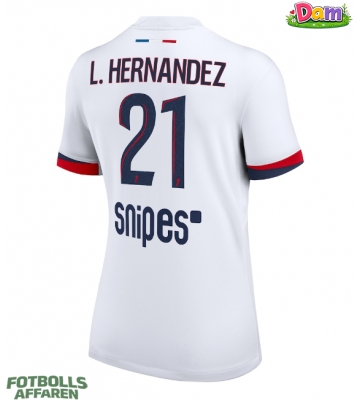 Paris Saint-Germain Lucas Hernandez #21 Bortatröja Kvinnor 2025-26 Kortärmad
